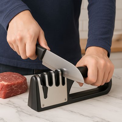 aiguiseur couteau viande