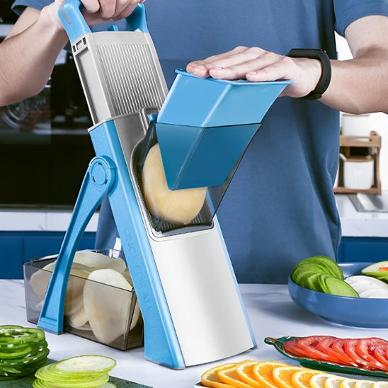 Mandoline cuisine structure bipied stable