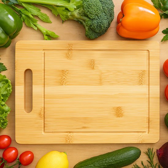 Planche à découper bois rectangulaire