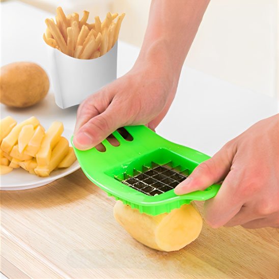 découpe de pomme de terre avec Coupe frite