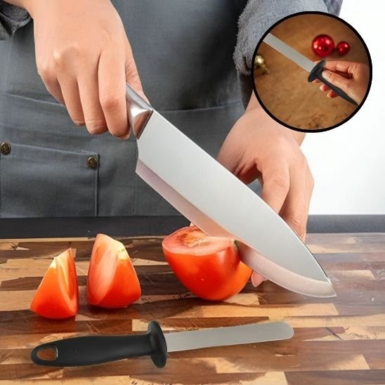 decoupe tomate cuisine apres utilisation aiguiseur couteau 