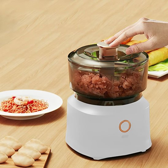 Hachoir a viande blanc electrique hachage viande fraiche