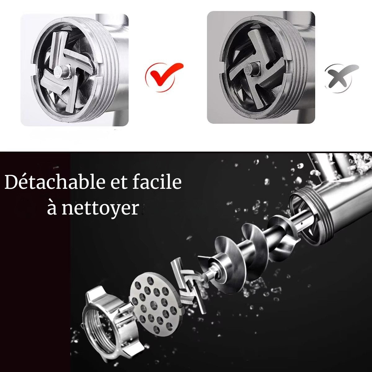 hachoir viande haute puissance