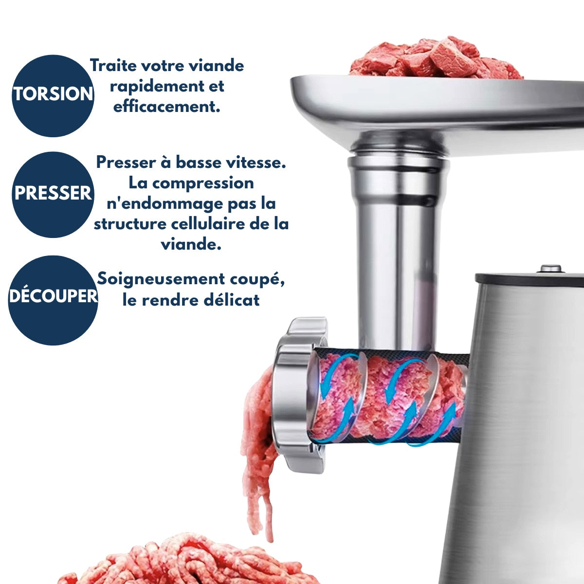 hachoir viande multifonction