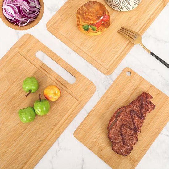 Planche à découper bois viande légumes 